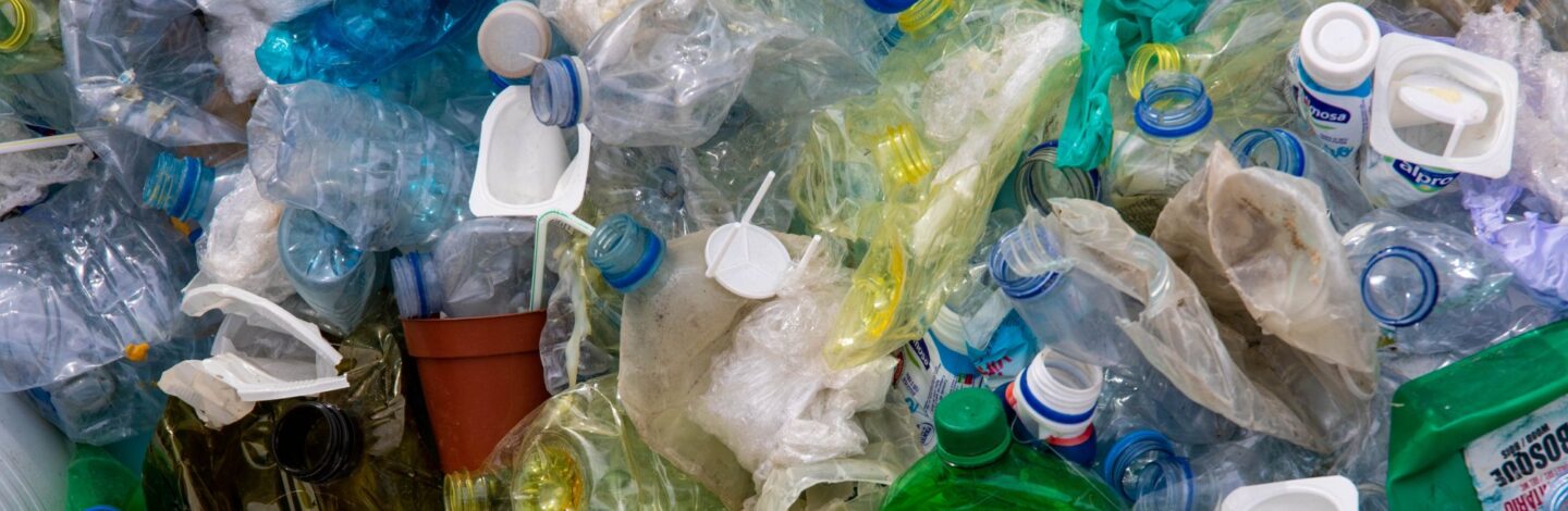 Plastic bottle trash.